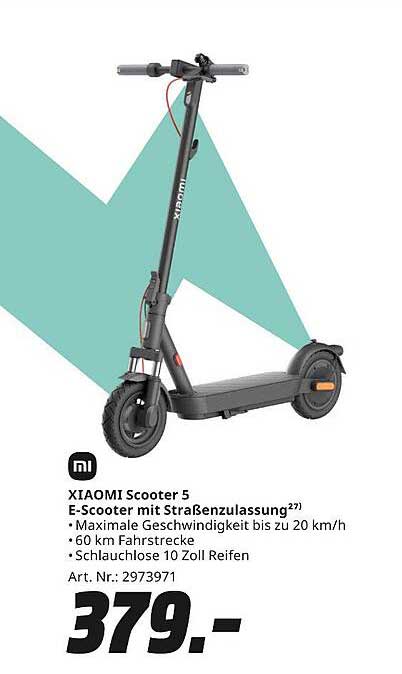 XIAOMI Scooter 5 - E-Scooter mit Straßenzulassung
