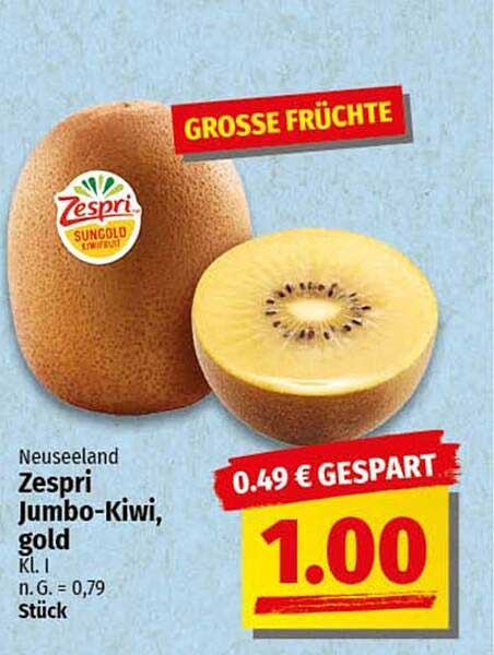 Zespri Jumbo-Kiwi, gold - 1,00 € (0,49 € gespart)