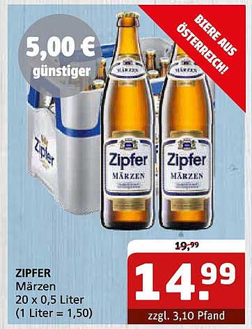 ZIPFER Märzen 20 x 0,5 Liter