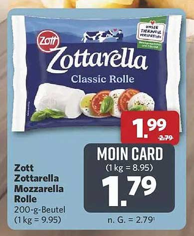 Zott Zottarella Mozzarella Rolle
