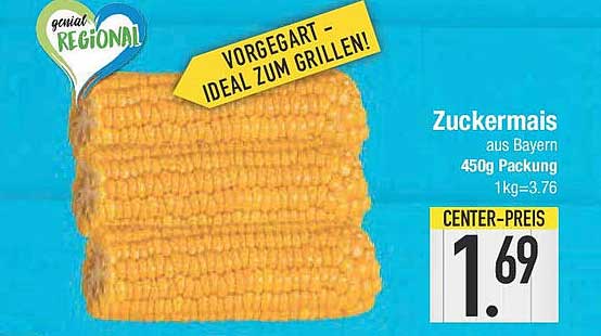 Zuckermais aus Bayern - 450g Packung