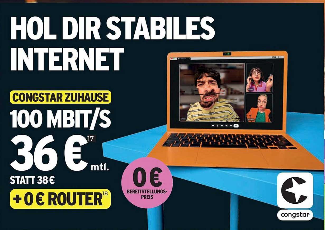 CONGSTAR ZUHAUSE 100 MBIT/S
