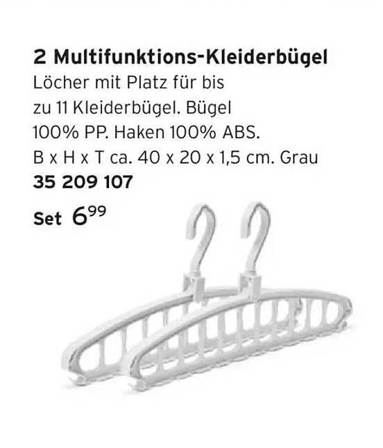 2 Multifunktions-Kleiderbügel