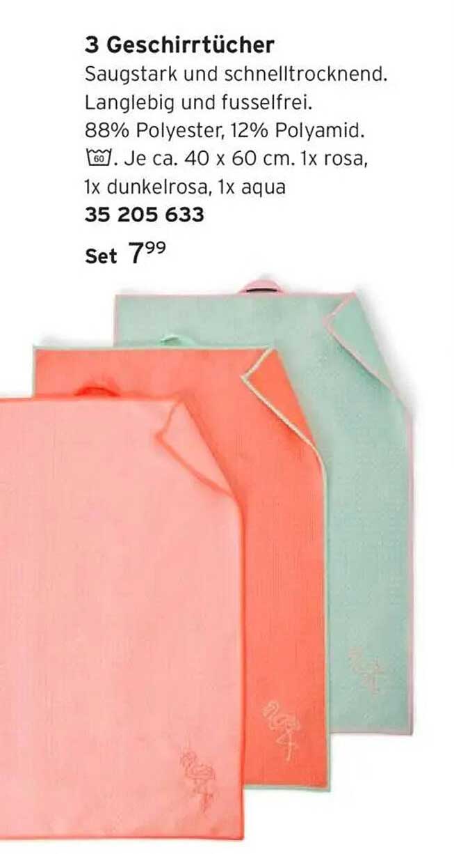 3 Geschirrtücher