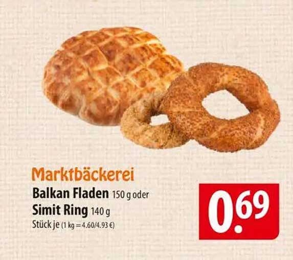 Balkan Fladen oder Simit Ring – Frisch aus der Marktbackerei
