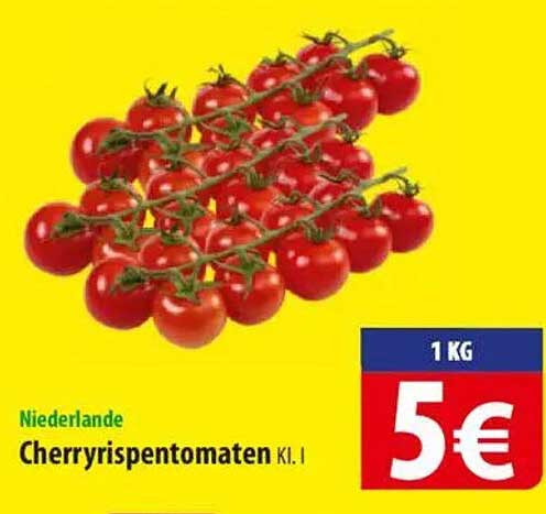 Cherrytomaten aus den Niederlanden - 1 kg für nur 5 €