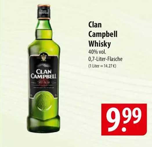 Clan Campbell Whisky 0,7-Liter-Flasche