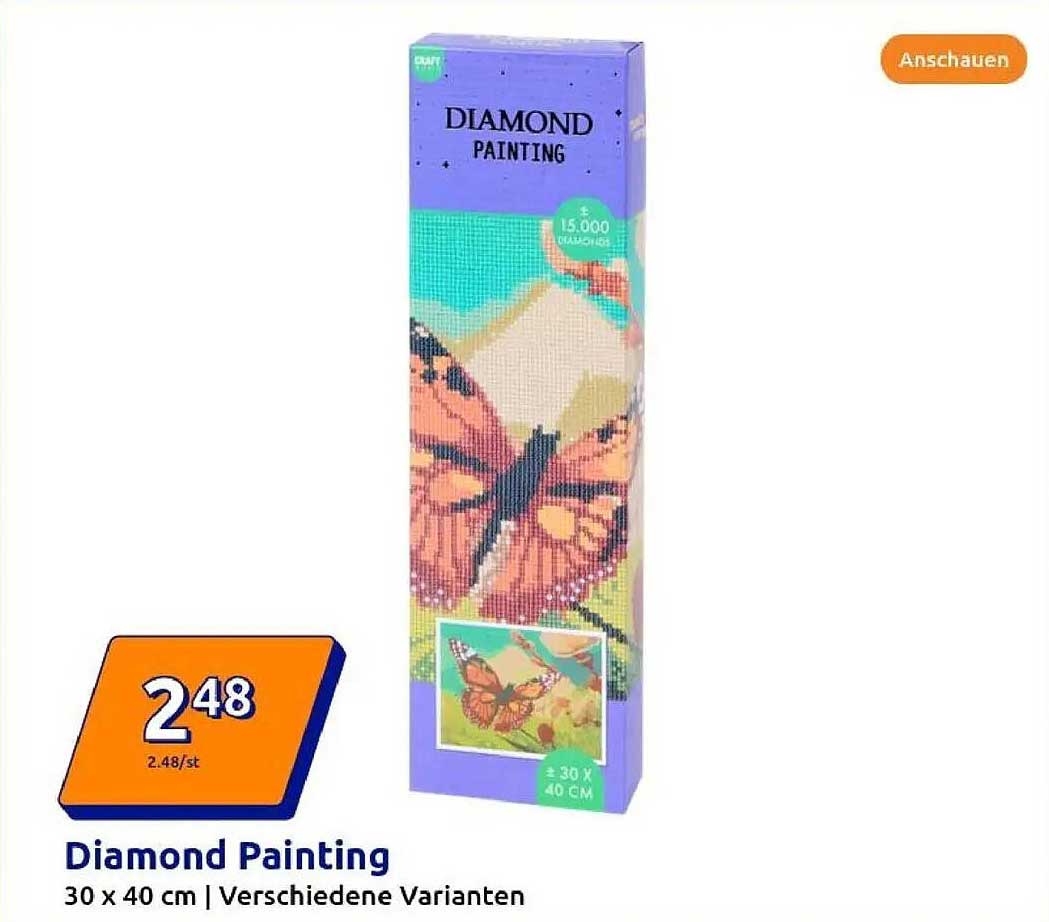 Diamond Painting 30 x 40 cm | Verschiedene Varianten