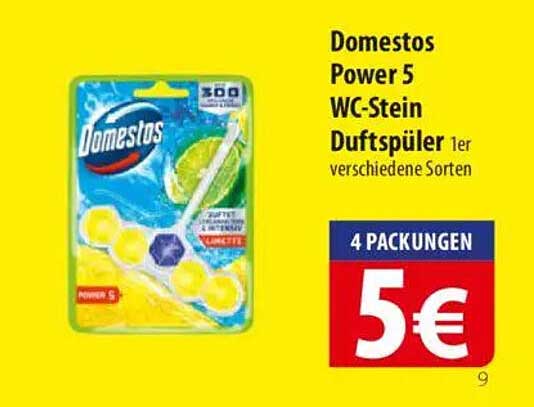 Domestos Power 5 WC-Stein Duftspüler, 1er, verschiedene Sorten