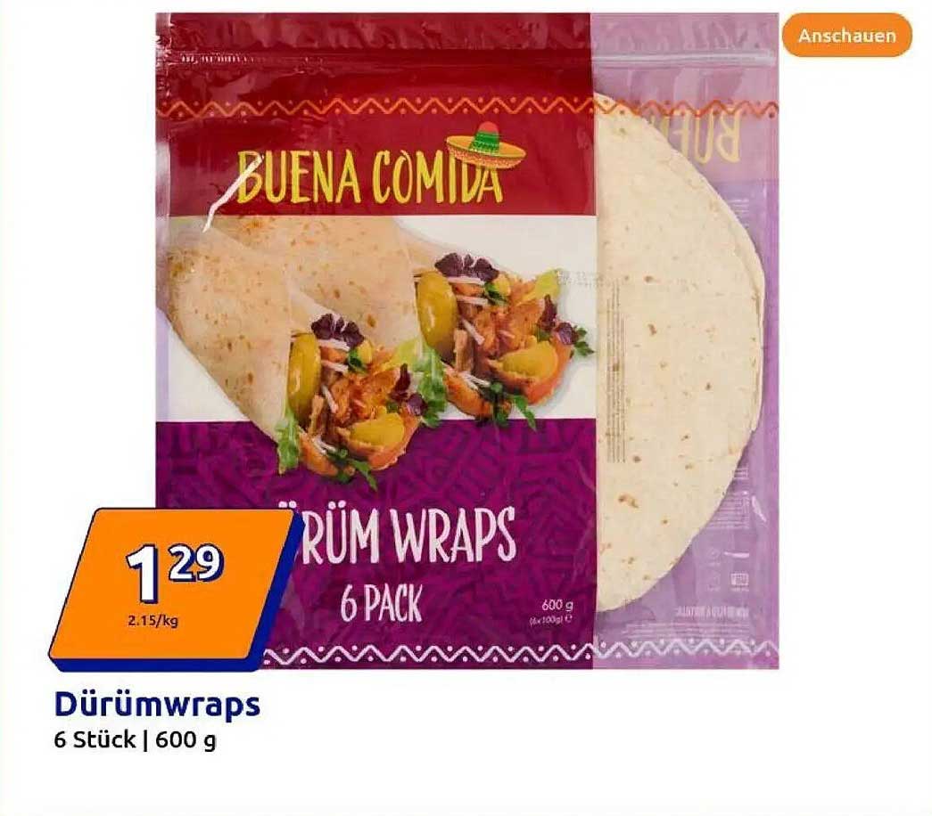 Dürüms Wraps 6 Stück | 600 g