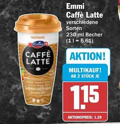 Emmi Caffè Latte verschiedene Sorten 230 ml Becher