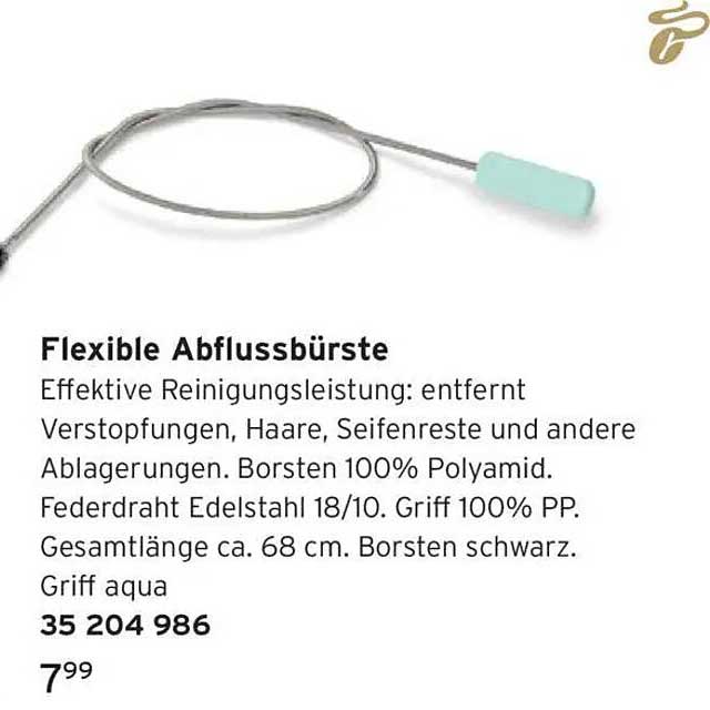 Flexible Abflussbürste