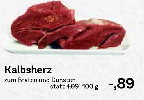 Kalbsherz zum Braten und Dünsten