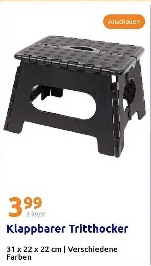 Klappbarer Tritthocker