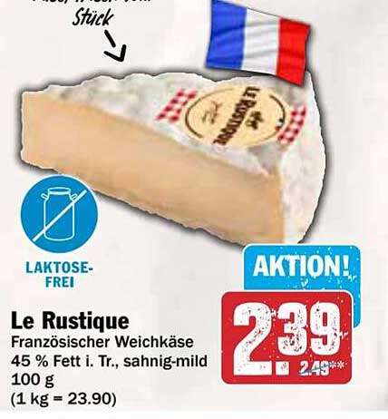 Le Rustique Französischer Weichkäse 100g