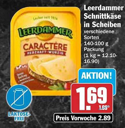 Leerdammer Schnittkäse in Scheiben verschiedene Sorten 140-100 g Packung