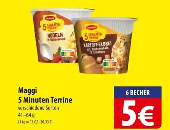 Maggi 5 Minuten Terrine - verschiedene Sorten