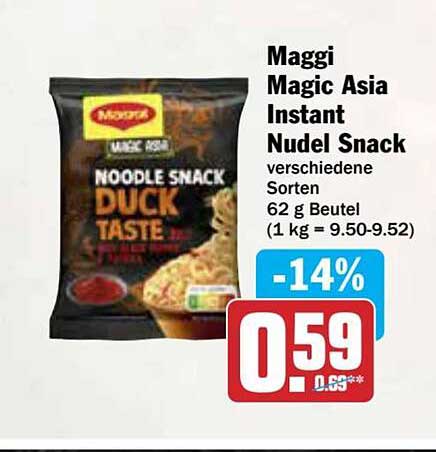 Maggi Magic Asia Instant Nudel Snack - Duck Taste