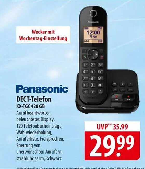 Panasonic DECT-Telefon KX-TGC 420 GB