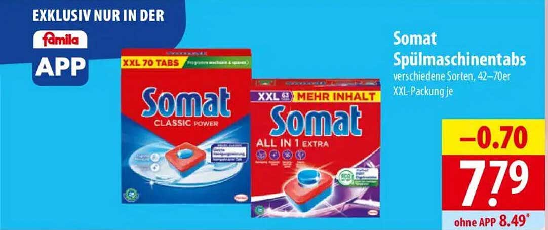 Somat Spülmaschinentabs - XXL Verpackung