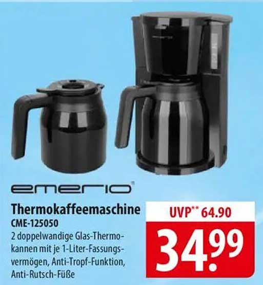 Thermokaffeemaschine CME-125050 von emerio