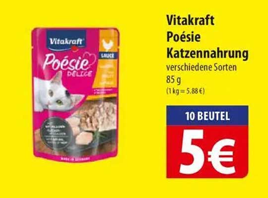Vitakraft Poésie Katzennahrung verschiedene Sorten 85 g