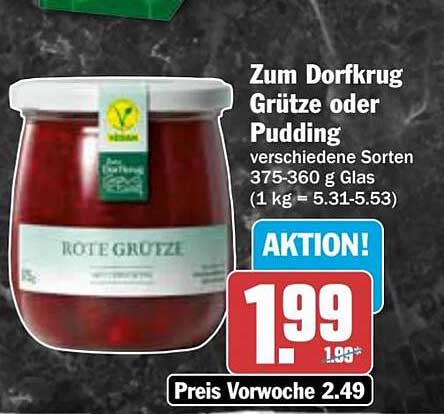 Zum Dorfkrug Grüze oder Pudding 375-360 g