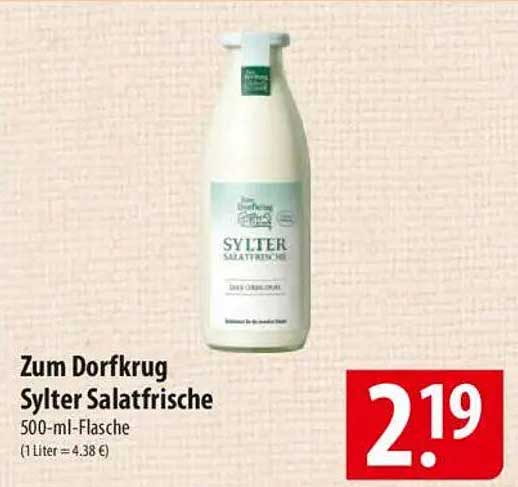 Zum Dorfkrug Sylter Salatfrische 500-ml-Flasche