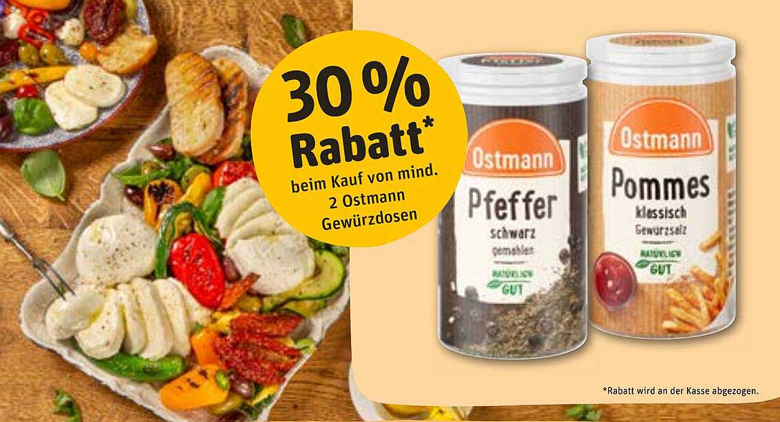 30 % Rabatt auf Ostmann Gewürzdosen beim Kauf von 2