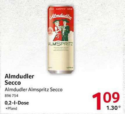 Almdudler Secco 0,2-l-Dose