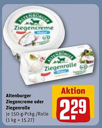Altenburger Ziegencreme oder Ziegenrolle