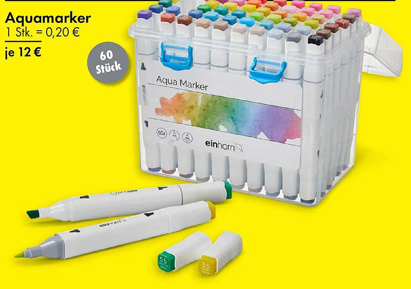 Aqua Marker - 60 Stück für nur 12 €