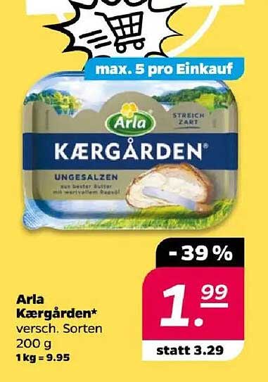Arla Kærgården ungesalzen, 200 g