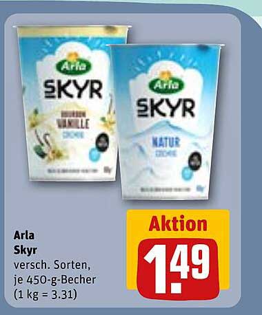 Arla Skyr – Verschiedene Sorten aus 450-g-Bechern