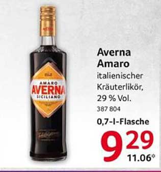 Averna Amaro - italienischer Kräuterlikör, 0,7 l