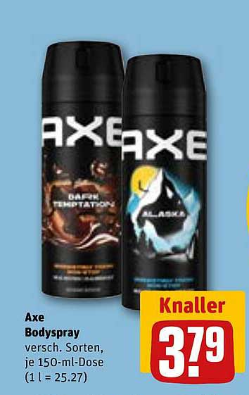 Axe Bodyspray verschiedene Sorten, je 150-ml-Dose