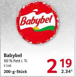 Babybel 50 % Fett i. Tr., 200-g-Stück