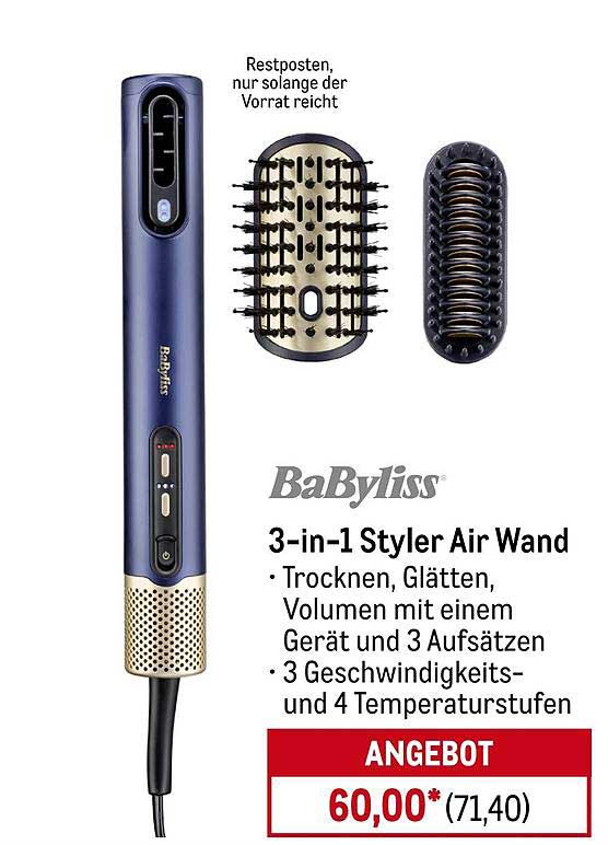 BaByliss 3-in-1 Styler Air Wand