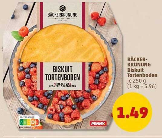 BÄCKERKRÖNUNG Biskuit Tortenboden 250 g