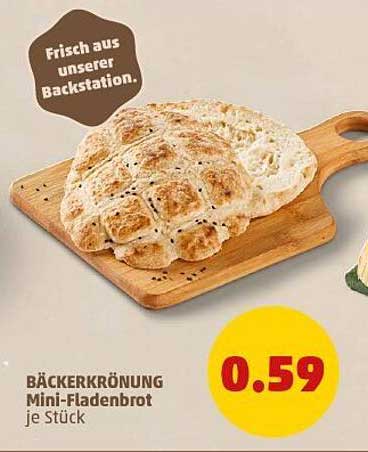 BÄCKERKRÖNUNG Mini-Fladenbrot je Stück