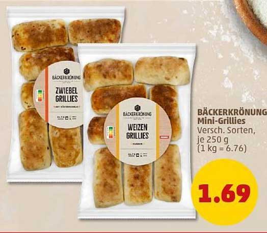 BÄCKERKRÖNUNG Mini-Grillies - Verschiedene Sorten, je 250 g
