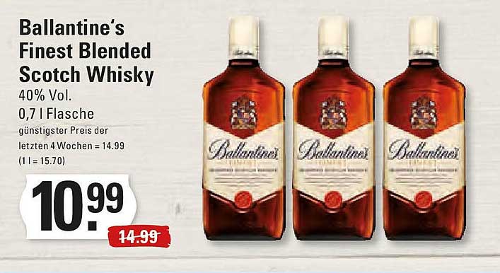 Ballantine's Finest Blended Scotch Whisky 0,7 L