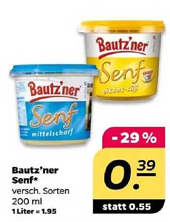 Baut'zner Senf, verschiedene Sorten 200 ml
