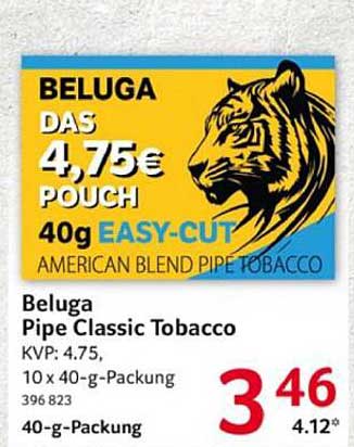 Beluga Pipe Classic Tobacco 40g Pouch