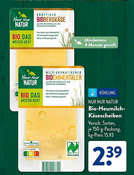 Bio-Heumilch-Käseplatten von Nur Nur Natur