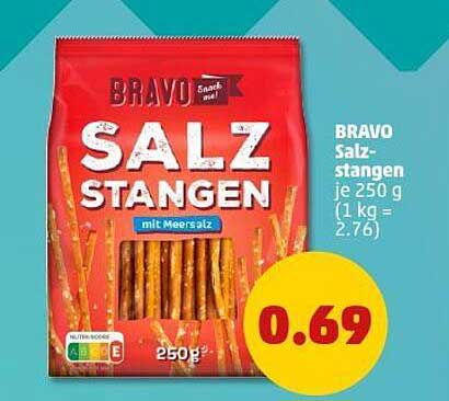 BRAVO Salzstangen 250 g