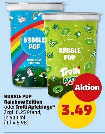 BUBBLE POP Rainbow Edition oder Trolli Apfelringe – jetzt zum Aktionspreis!