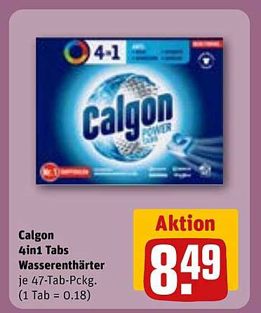 Calgon 4in1 Tabs Wasserenthärter - je 47-Tab-Pckg.