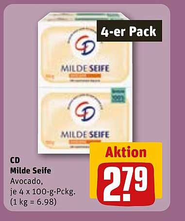 CD Milde Seife Avocado 4-er Pack