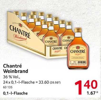 Chant ré Weinbrand 0,1 l Flasche